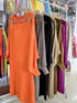Solid Color Knitted Long Sleeves Top with Skirts Co-Ord Set